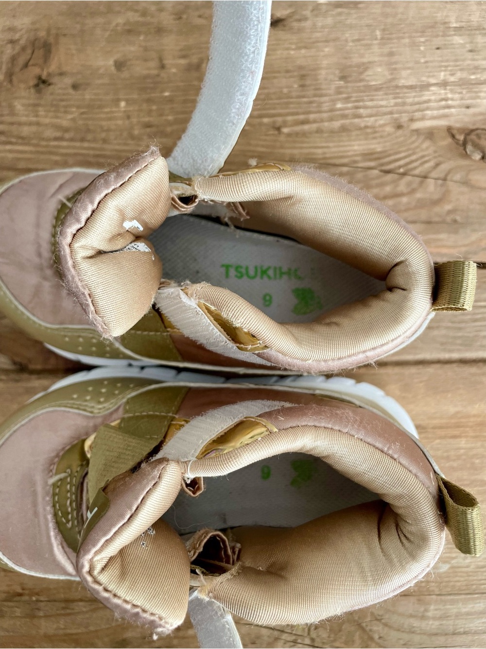 Tsukihoshi: Metallic Gold and Satin Bronze Toddlers Sneakers - Picture 11 of 16